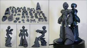 3d Printed Megaman X Action Figure By Pyos3d Action Figures Prints 3d Printing