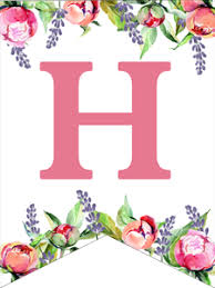 Flower alphabet letters to print. Floral Free Printable Alphabet Letters Banner Paper Trail Design Free Printable Alphabet Letters Printable Alphabet Letters Birthday Banner Free Printable