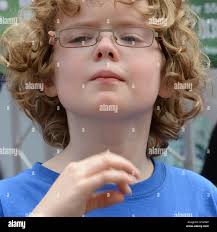 Boy with fringe hi-res stock photography and images