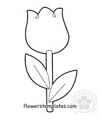 The ones with the name of the flower written alongside the pictures further add to the fun learning experience by allowing your little ones to. Simple Tulip Coloring Page Printable Flowers Templates