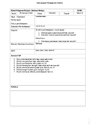 Download pantun dan kata romantis 4 suku google play softwares. Contoh Rancangan Pelajaran Harian Bahasa