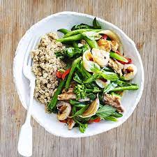 Stir Fried Pork With Ginger Lychees And Gailain Healthy Recipe Ww Australia Recipe Fried Pork Pork Healthy Recipes