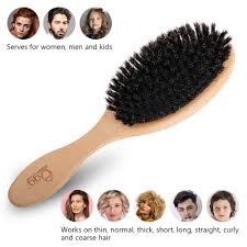 Maybe you would like to learn more about one of these? Buy Black Egg Boar Bristle Hair Brush For Women Men Kid Soft Natural Bristles Brush For Thin And Fine Hair Restore Shine And Texture Set Includes Bamboo Comb And 3 Hair Ties Random