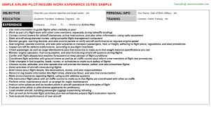See the tips below to craft the. Airline Pilot Resume Sample