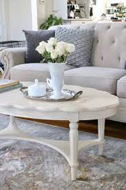 Large architectural cocktail table for cottage bungalow. A Newcottage Coffee Table White Cottage Home Living