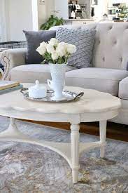A french country coffee table makeover using chalk paint. A Newcottage Coffee Table White Cottage Home Living