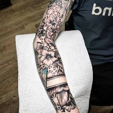 It's also the perfect example of how to halfway commit to a sleeve instead of taking the full plunge. Picture Design Ideas Finding Modern Tattoo Sleeve Filler Ideas Artwork Style Body Tattoo Art