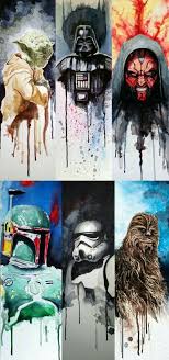 Water Color Star Wars Star Wars Painting Star Wars Art Star Wars Gifts