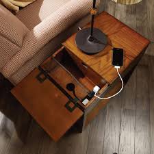 Hidden Charging Stations Should Be Standard On All Chair Side Tables With A Simple Hinged Door You Can Hide Charging Station Kitchen Office Chair Side Table