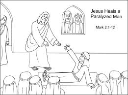 The spruce / wenjia tang take a break and have some fun with this collection of free, printable co. Preschool Bible Coloring Pages Jesus Heals A Paralyzed Man