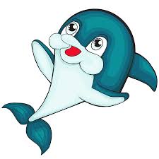 Cute Cartoon Dolphin Vector Clip Art For Children Tasmeemme Com
