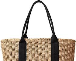 Image of Straw Tote handbag