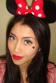 Last Minute Halloween Ideas That Only Require Makeup Because It S Go Time Minnie Mouse Halloween Mini Mouse Makeup Halloween Makeup
