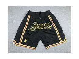 La lakers champion vintage (bryant era) white nba basketball shorts size s. Los Angeles Lakers Shorts Black Nba Shorts Store