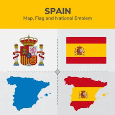 What does the flag of spain look like? Premium Vector Spain Map Flag And National Emblem
