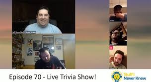 Challenge them to a trivia party! Tri Bond Archives Stuff I Never Knew Trivia Game Show Podcast