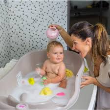 Measures 30.5 l x 19.6 w x 11.8 h. Buy Okbaby Wave Baby Bath 2 In 1 Infant Toddler Bathtub With Built In Digital Thermometer Integrated Safety And Positioning Supports For Added Comfort Fits Inside Bath Or Walk In Shower White