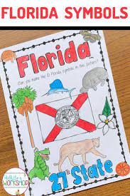 Celebrate Florida History With These Free Florida Symbols Worksheet 4th Graders Will Love Coloring And History Worksheets 4th Grade Activities Map Activities