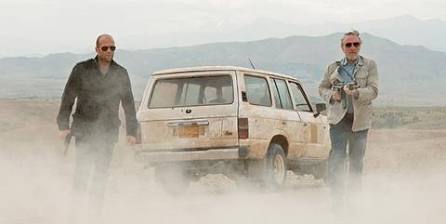 Desert survival and high-octane combat, AI generated