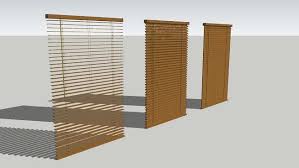 Lo Poly Wooden Blinds 3d Warehouse Curtain