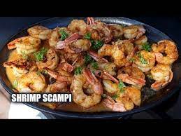 Shrimp Scampi On The Blackstone Griddle Youtube Griddle Recipes Griddle Cooking Recipes Cooking Recipes