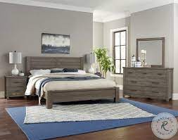 Wynnlow Gray Upholstered Poster Bedroom Set Bedroom Set Bedroom Posters Bedroom Sets