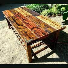 Coffee table, white stain90x90 cm. Multi Stained Rustic Coffee Table Rustic Coffee Tables Coffee Table Pallet Coffee Table