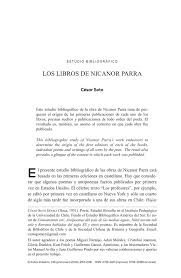 A través de un recorrido desde los murales abstract nicanor parra's work could not be fully understood without taking into account the iconoclastic influence of duchamp. Los Libros De Nicanor Parra