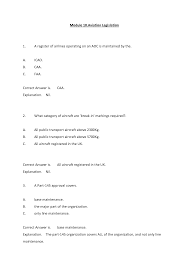Easa module 2 question research paper by. Solution Easa Part 66 Module 10 Aviation Legislation Question Bank With Answers And Explanations Studypool