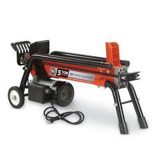 Dr 5 Ton Electric Wood Splitter Split Wood Indoors Or Out With Clean Electric Power Easy To Use Splitter Features A Log Splitter Wood Splitter Electric Logs
