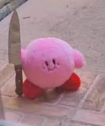 Kirby gcn (also referred to as kirby: Kirby With A Knife Short Meme Handmade With Lovelisa