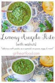 Arugula Pesto With Walnuts Recipe Arugula Pesto Best Pesto Recipe Condiment Recipes