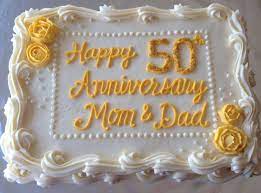50th Anniversary Carrot Cake Cream Cheese Icing 50th Anniversary Cakes 50th Wedding Anniversary Cakes Golden Wedding Anniversary Cake