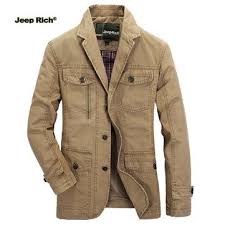 Jeep Rich Mens Outdoor Jacket Turndown Collar Solid Color Casual Business Cotton Coat Sales Newchic Mobi Mens Outdoor Jackets Casual Denim Jacket Mens Jackets