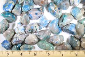 Quantum Quattro Tumbled Stones Chrysocolla Polished Etsy Wholesale Crystals Chrysocolla Gemstone Healing