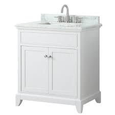 Nina 31 In Vanity With Carrara Marble Top White Vanity Bathroom Vanity Marble Top