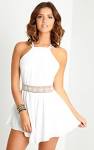 Cream playsuits