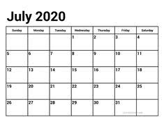 Check spelling or type a new query. July 2020 Calendar Calendar Printables Calendar Template Printable Calendar Template