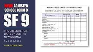 Employees are who they say they are. New Normal School Form 9 Sf9 Progress Report Template For Sy 2020 2021 Deped Tambayan