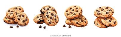 Chocolate chip cookies Royalty-free ...