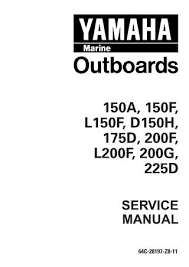 Yamaha 200geto P200tr Outboard Service Repair Manual L