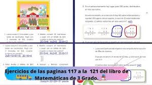 Soy alumno del onceno grado del. Paginas 117 A La 121 Matematicas De 3 Grado Youtube
