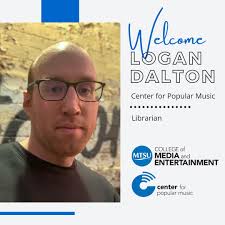 Join us in welcoming the Center for Popular Music's newest Librarian, Logan  Dalton! You can read more about Logan