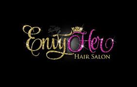 Glitter Bling Hair Salon Logo Custom Hair Salon Glitter Gold Etsy Salon Logo Hair Salon Design Signature Logo Design