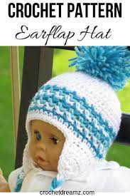 Ear Flap Hat Crochet Pattern For Boys And Girls Newborn To Man Sizes Hayden Ear Flap Hat Crochet Hats Crochet Baby Boy Hat Crochet Hat Pattern