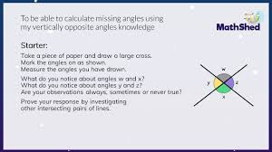The opposite angles which have a common vertex are called the vertically opposite angles. Mathshed Mathematics Game For School And Home