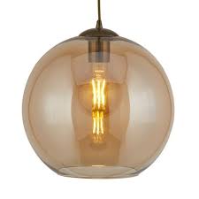A variety of materials and a variety of styles. Balls Led Round Clear Glass Single Pendant Ceiling Light The Lighting Superstore