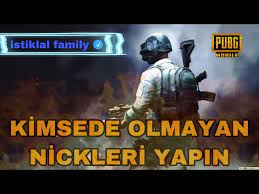 Kimsede Olmayan Nickleri Siz Yapin Pubg Mobile Youtube
