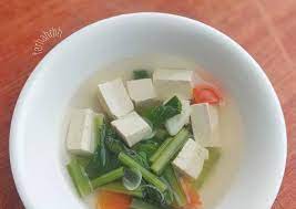 Resep memasak sayur bening bayam jagung. Resep Sayur Bening Sawi Hijau Tahu Oleh Farhah Cookpad