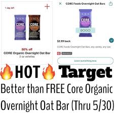 Food is one of the main features of harvestcraft. Target Free Core Foods Overnight Oat Bars The Accidental Saver